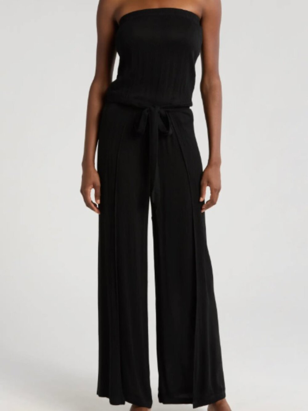 Elan Strapless Black Cover-Up Jumpsuit size Med NEW WITH TAGS!